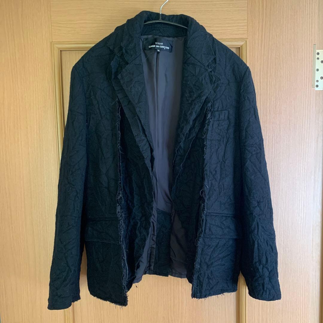 トリココムデギャルソン　シワ加工再構築ジャケット　ヴィンテージ　テーラード