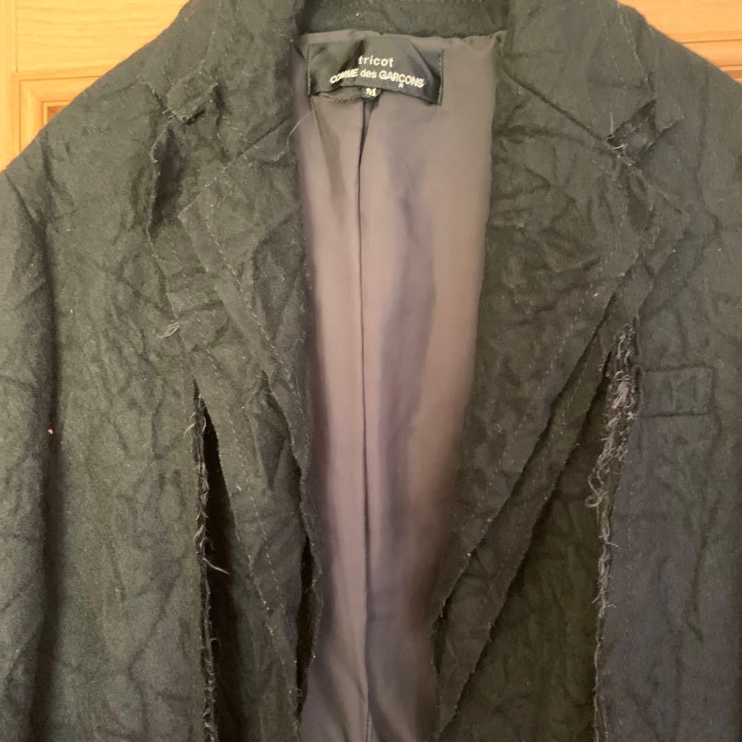 トリココムデギャルソン　シワ加工再構築ジャケット　ヴィンテージ　テーラード