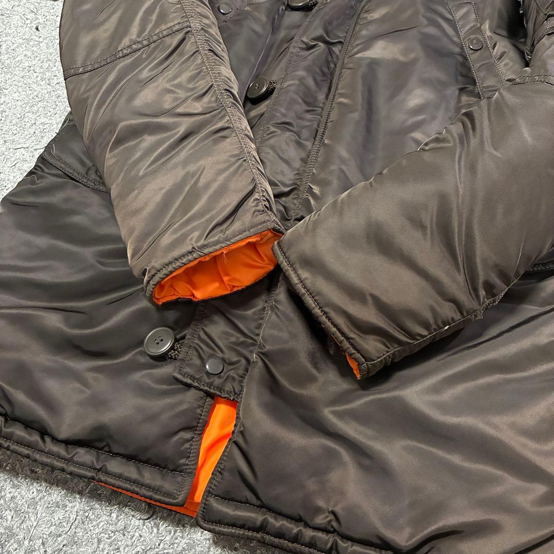 【美品】アルファインダストリーズ N-3B スリムフィット L ディープブラウン