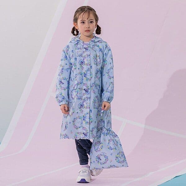 【新品】ANNA SUI mini フラワーリース レインコート 130〜140