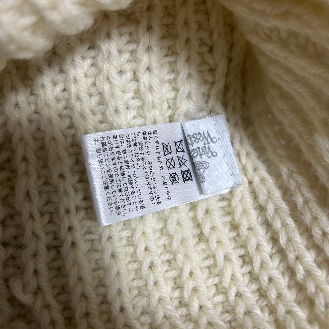 餅*様 Viviennewestwood キャットイヤーフラップニット 帽 猫耳