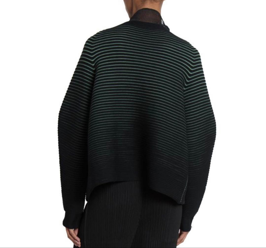 【新品タグ付】ISSEY MIYAKEイッセイミヤケ サークルニットカーディガン