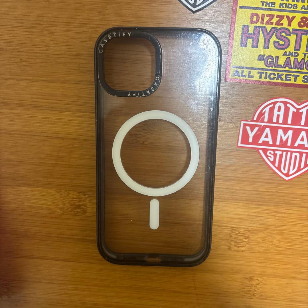 Casetify 透明 iPhone15ケース マグセーフ対応 スタンド可能