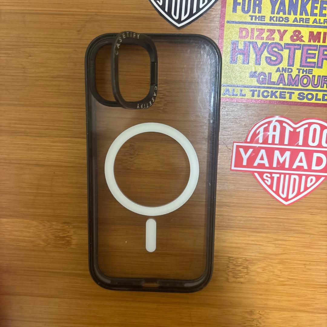 Casetify 透明 iPhone15ケース マグセーフ対応 スタンド可能