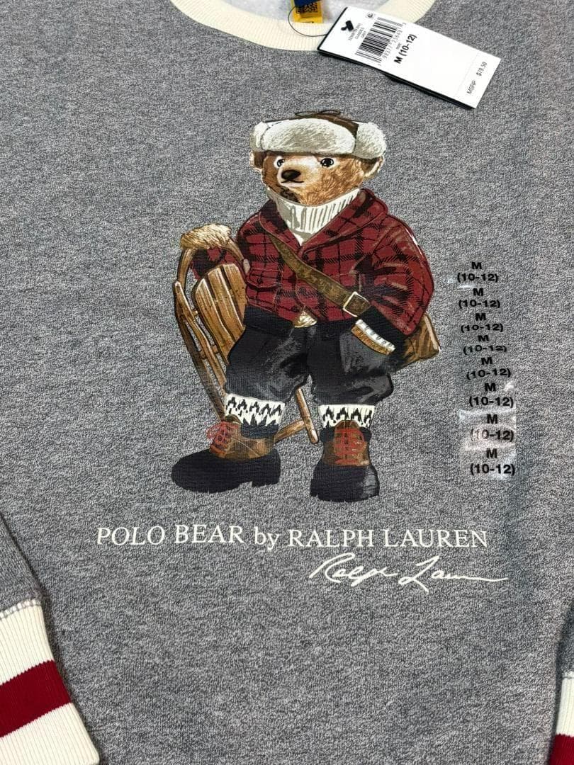 残り2枚2025最新作新品ラルフローレン　ポロベア　トレーナーボーイズM150
