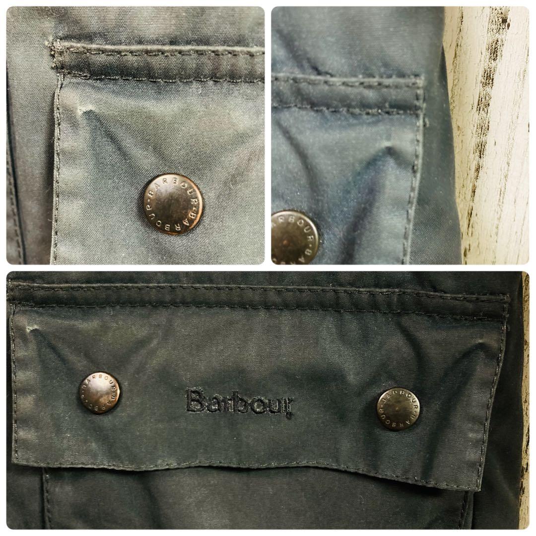 Barbour バブアー　ビデイル　ネイビー　XL 英国製　オイルドジャケット