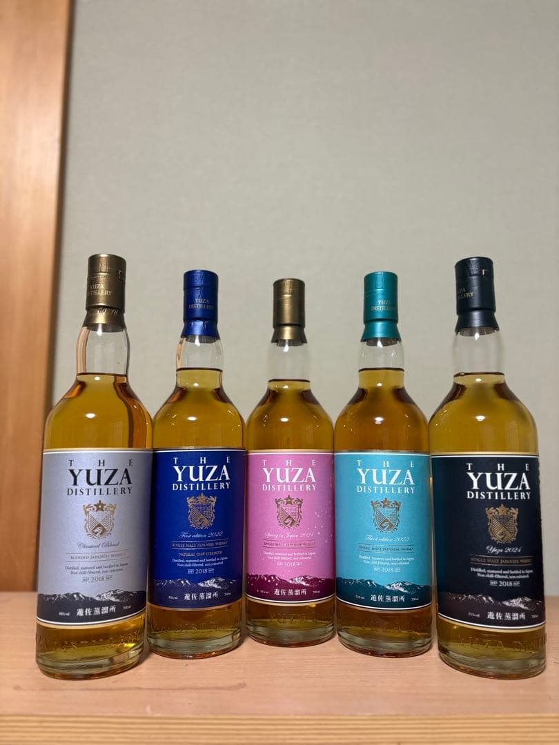 厳選　YUZAウイスキー5本セット