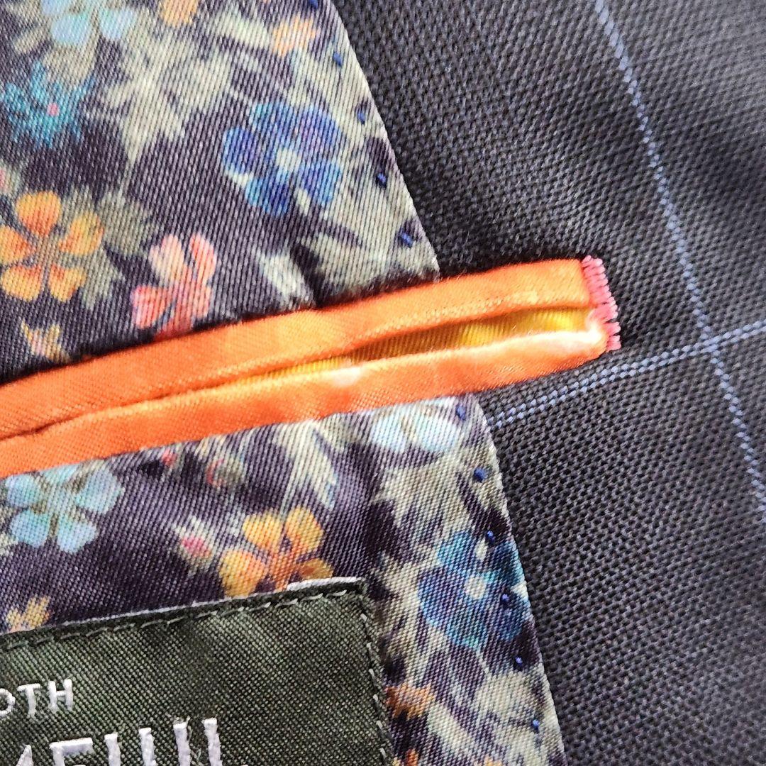 入手困難✨ポールスミス 現行タグ 最高級 ドーメル生地 花柄 チェック