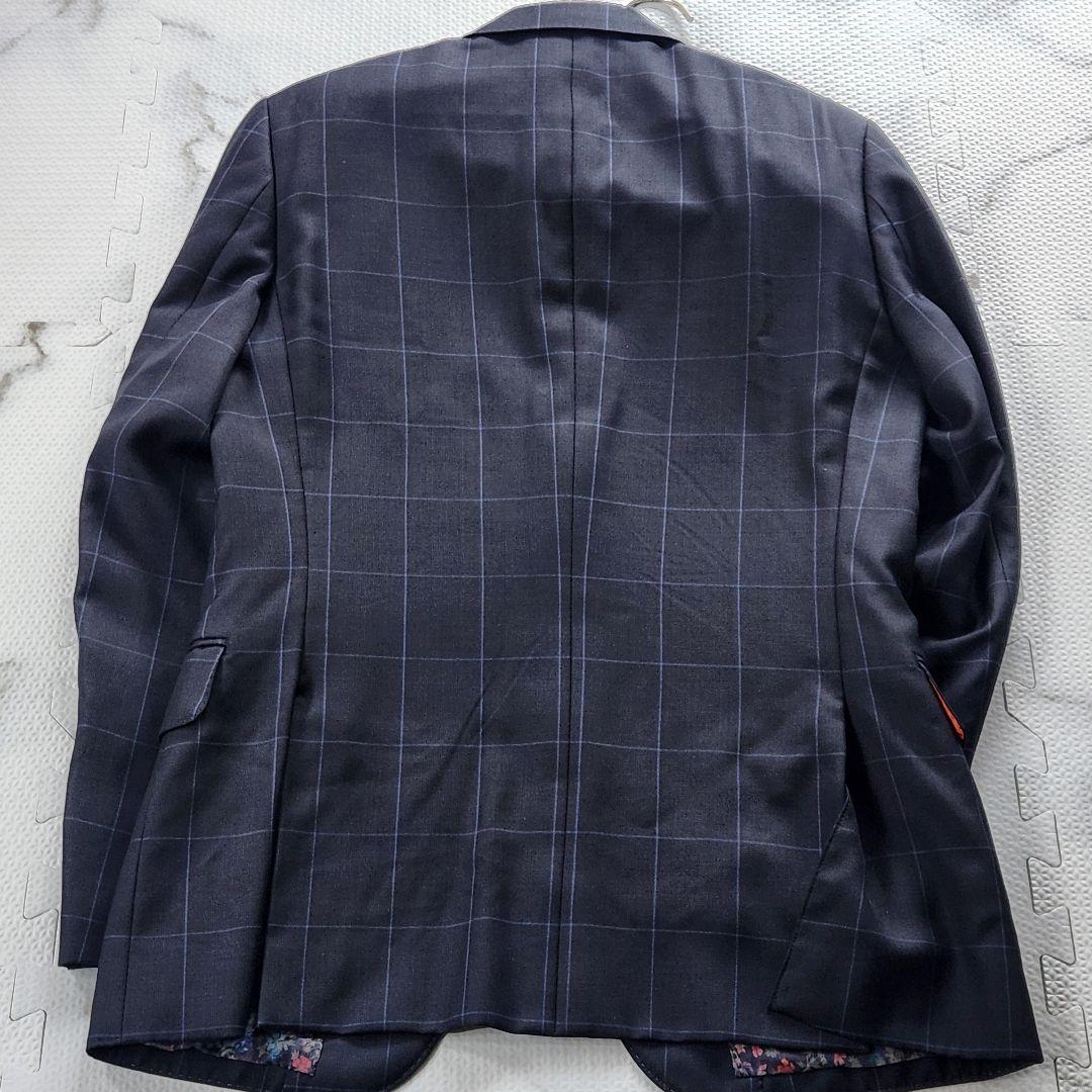 入手困難✨ポールスミス 現行タグ 最高級 ドーメル生地 花柄 チェック