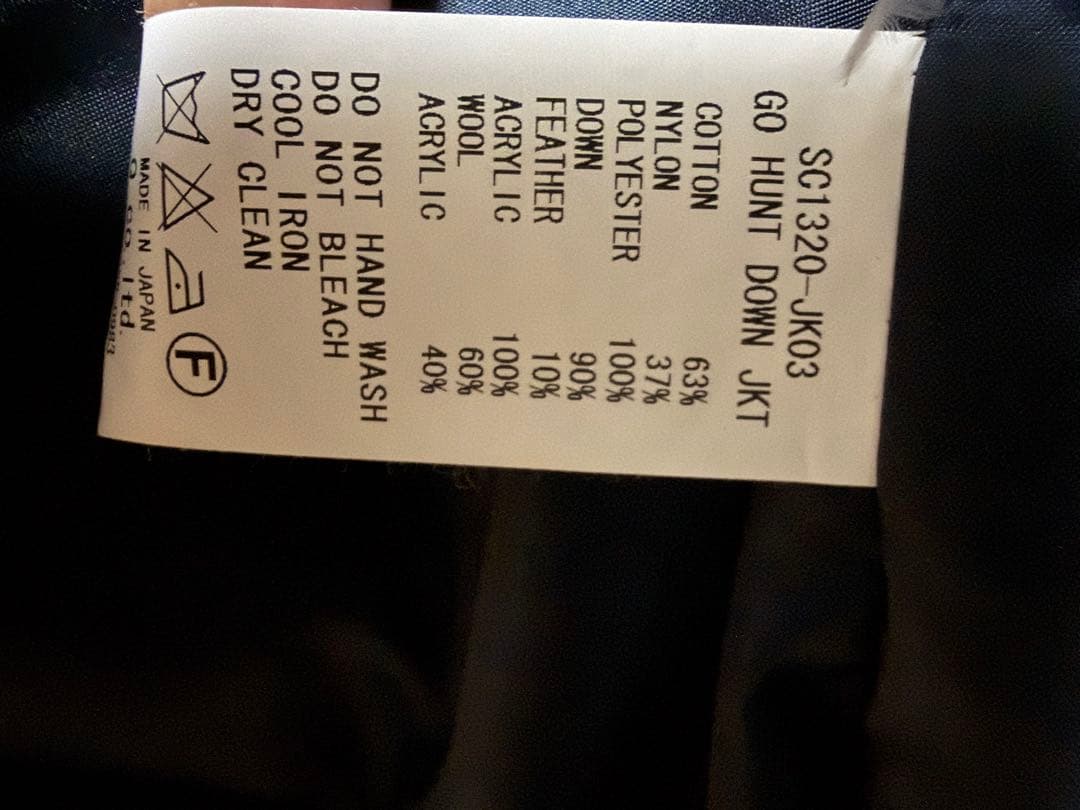 SON OF THE CHEESE ネイビー Mサイズ ダウンジャケット