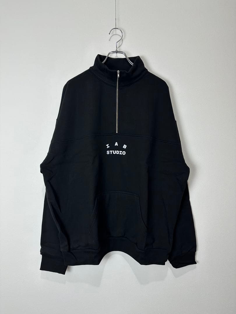 IAB Studio Half Zip-Up Black White XLサイズ