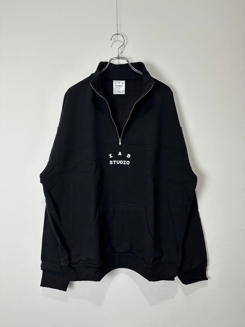 IAB Studio Half Zip-Up Black White XLサイズ