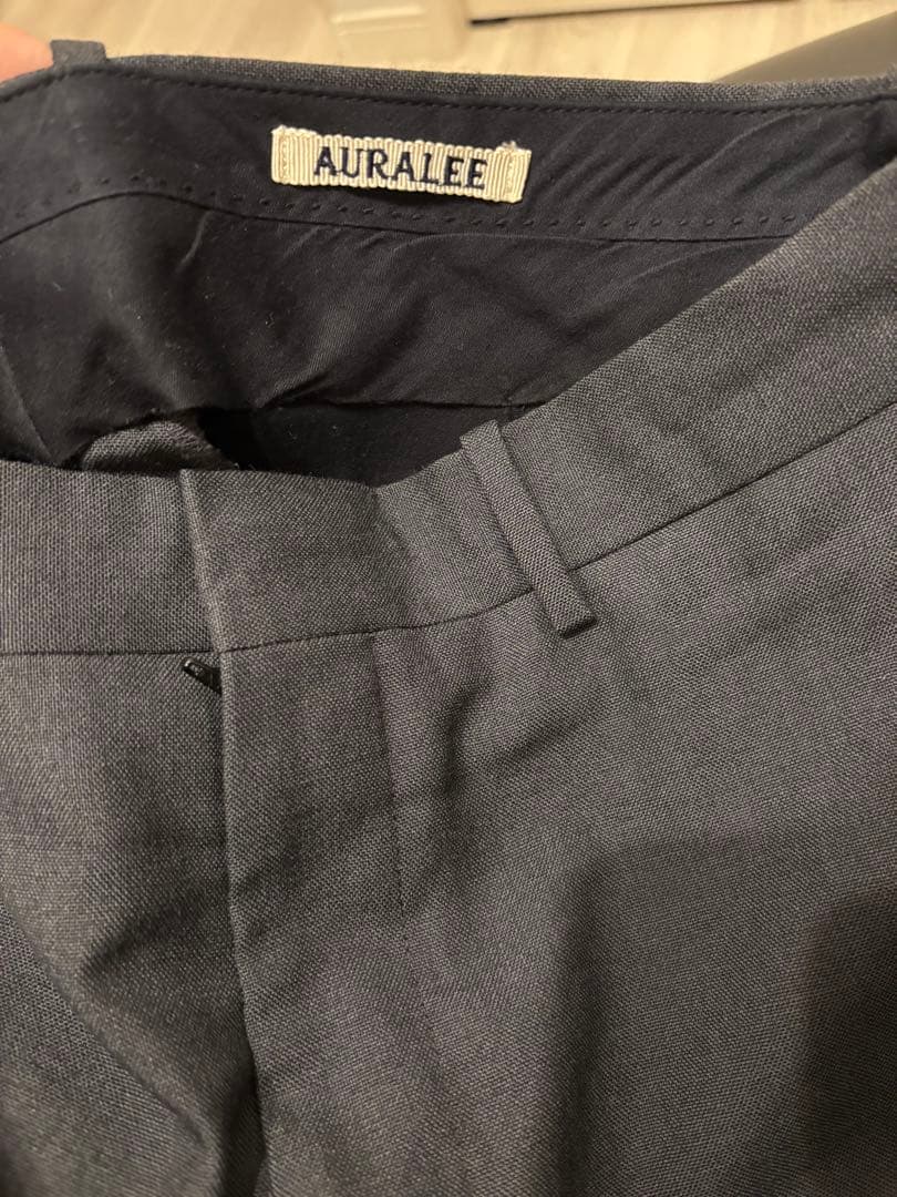 パンツ AURALEE 21AW bluefaced wool slacks