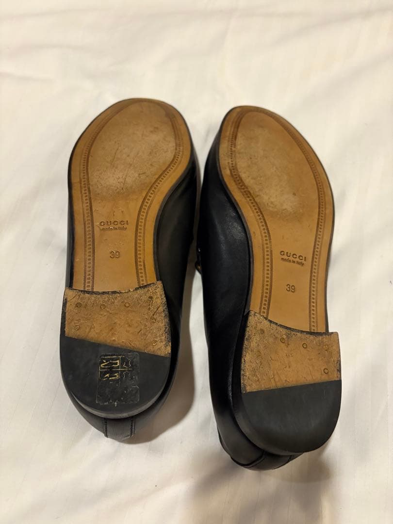 GUCCI ローファー 39ゴールドチェーン