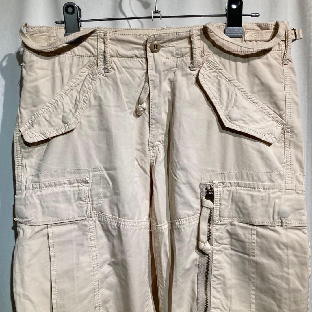 【polo by ralph lauren】パラシュートパンツ　ベージュ