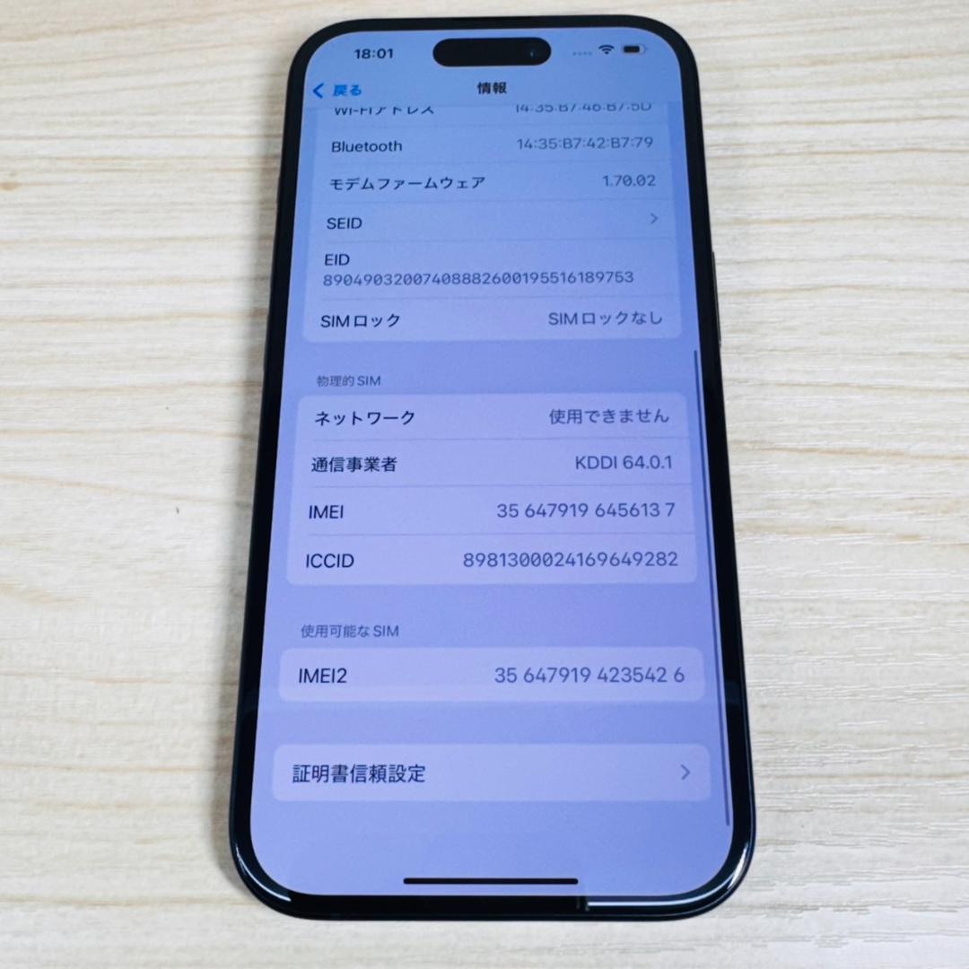 P52 超美品SIMフリー iPhone16 128GB Black おまけ付き