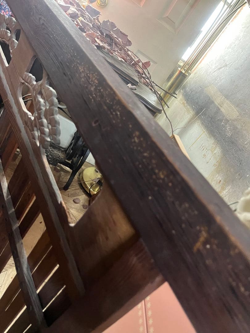 ☆さ☆ ＊木製 欄間 パーティション 和風衝立 目隠し セット 古道具