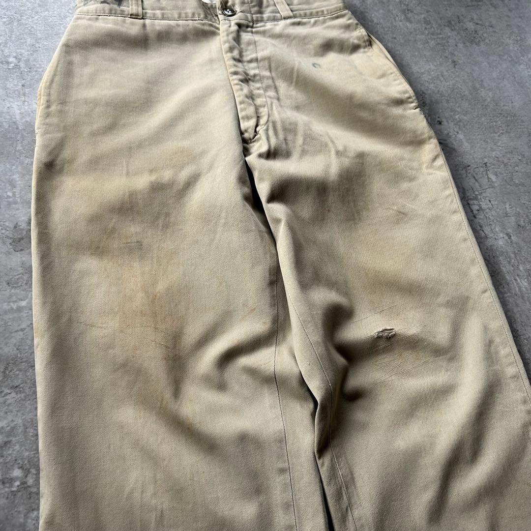 70s usarmy ミリタリーチノパン カーキ/ベージュ 29×30