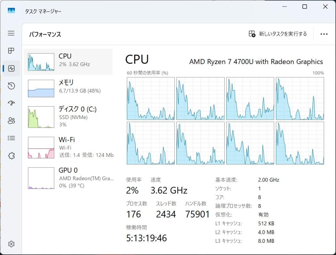 【美品】Lenovo ThinkBook Ryzen7 大容量メモリ&SSD