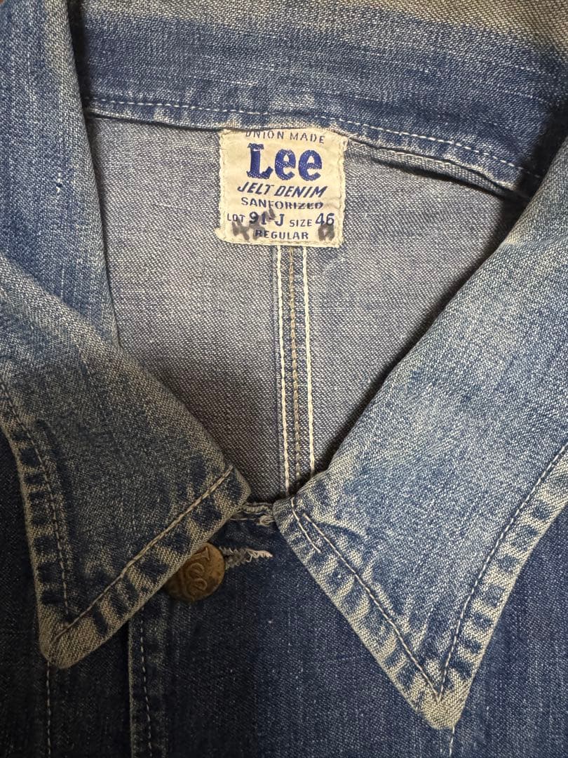 入*ば様 Lee デニムカバーオール　ビンテージ　91-j ロングL
