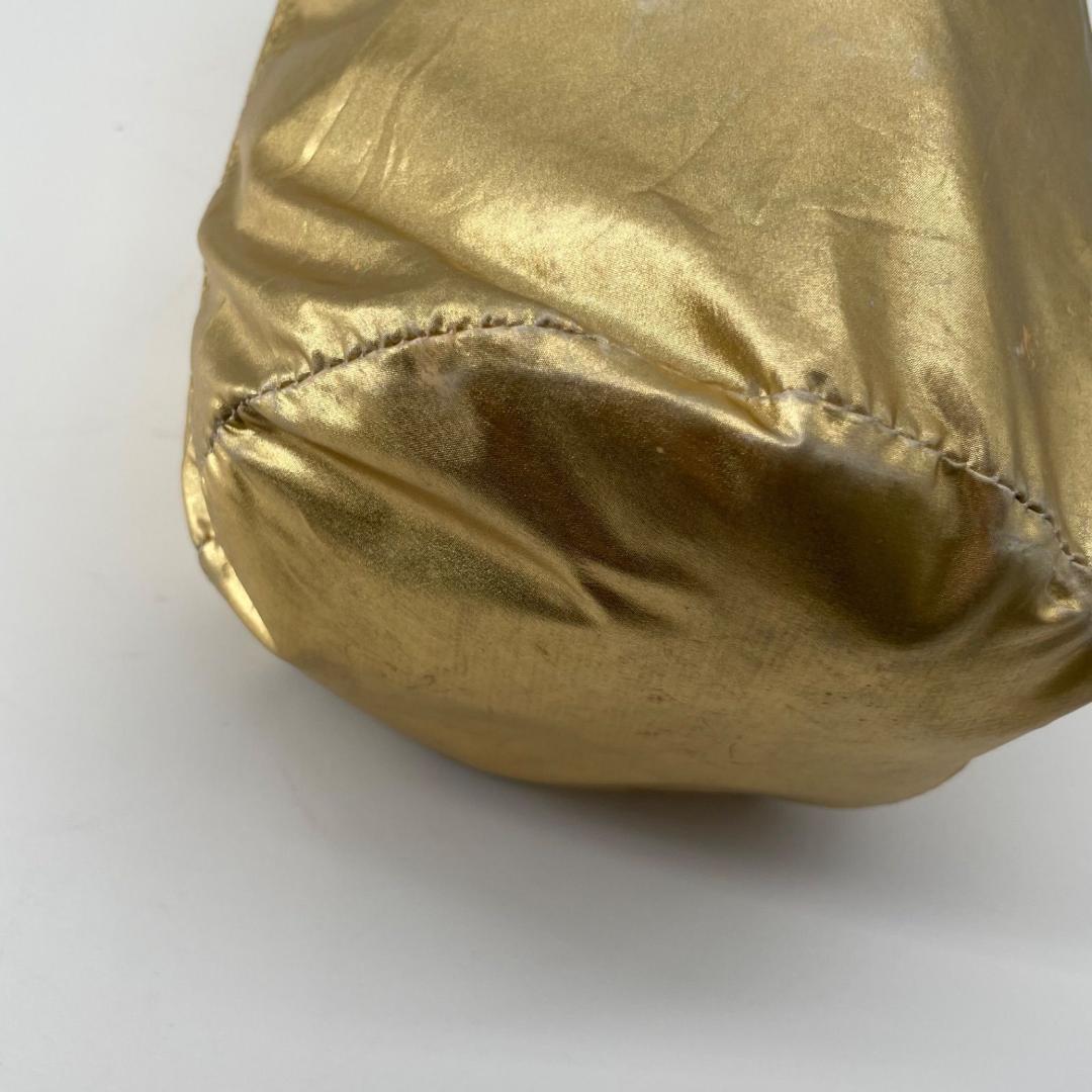 良品✨現行 ポロラルフローレン カゴバッグ ラフィアバッグ 巾着 ゴ ールド内袋