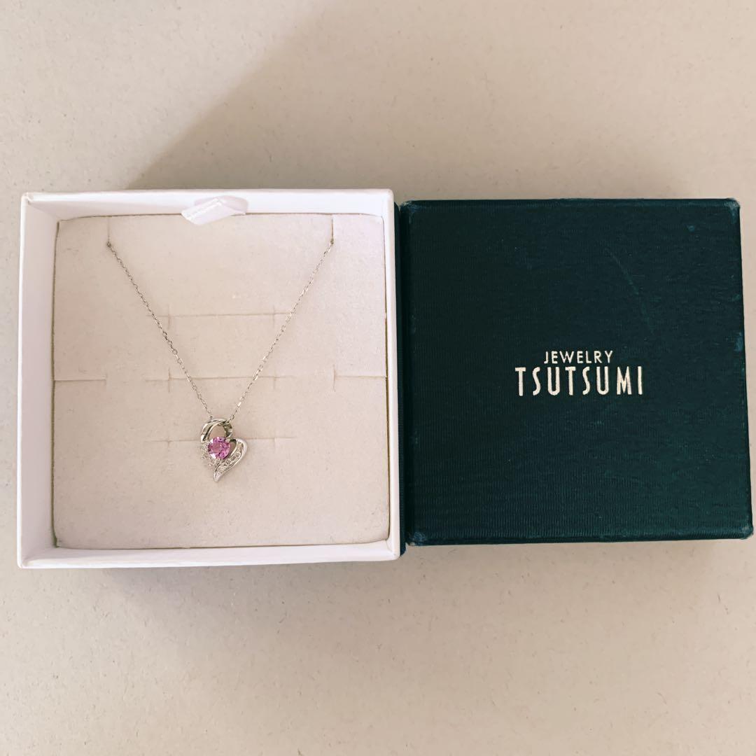 ツツミネックレス‪☆ピンクサファイア
