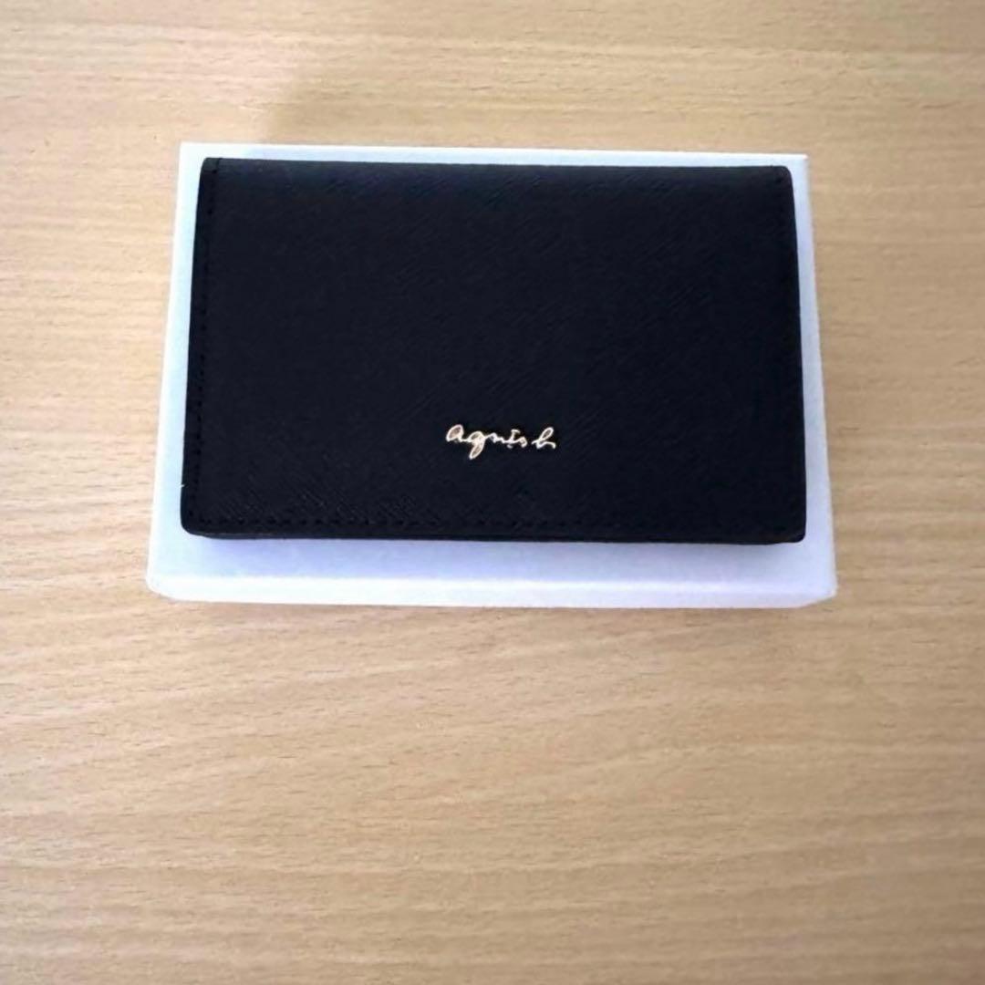 新品未使用★agnès b. アニエスベー カードケース 名刺入れ 本革箱入り
