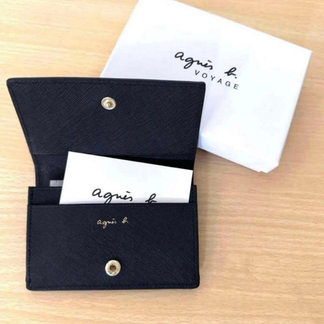 新品未使用★agnès b. アニエスベー カードケース 名刺入れ 本革箱入り