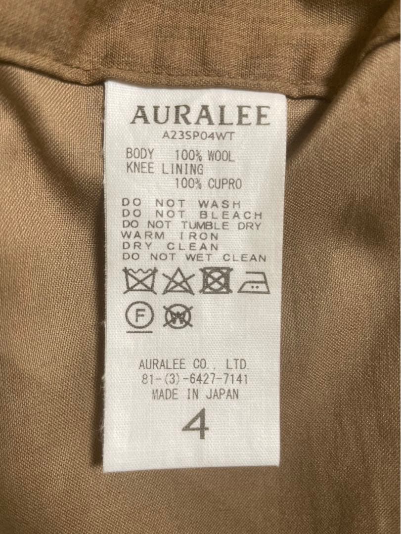 スーツ AURALEE SUPER FINE TROPICAL WOOL SLACKS