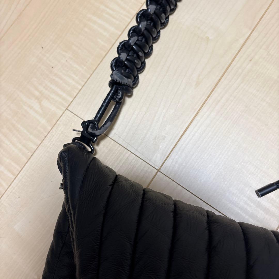 nutemperor ショルダーバック ブラックレザーショルダーバッグ