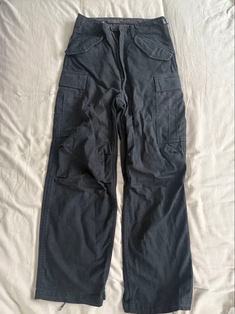 ダークグレー カーゴパンツ 4ポケット