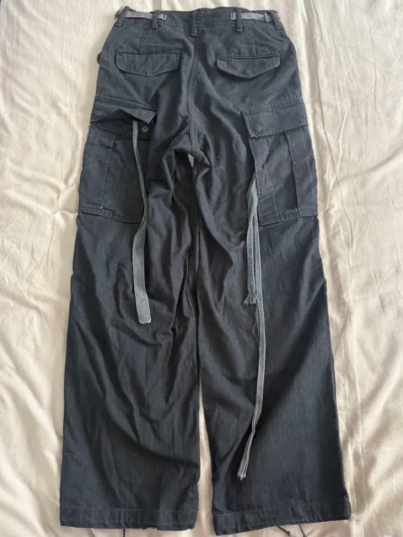 ダークグレー カーゴパンツ 4ポケット