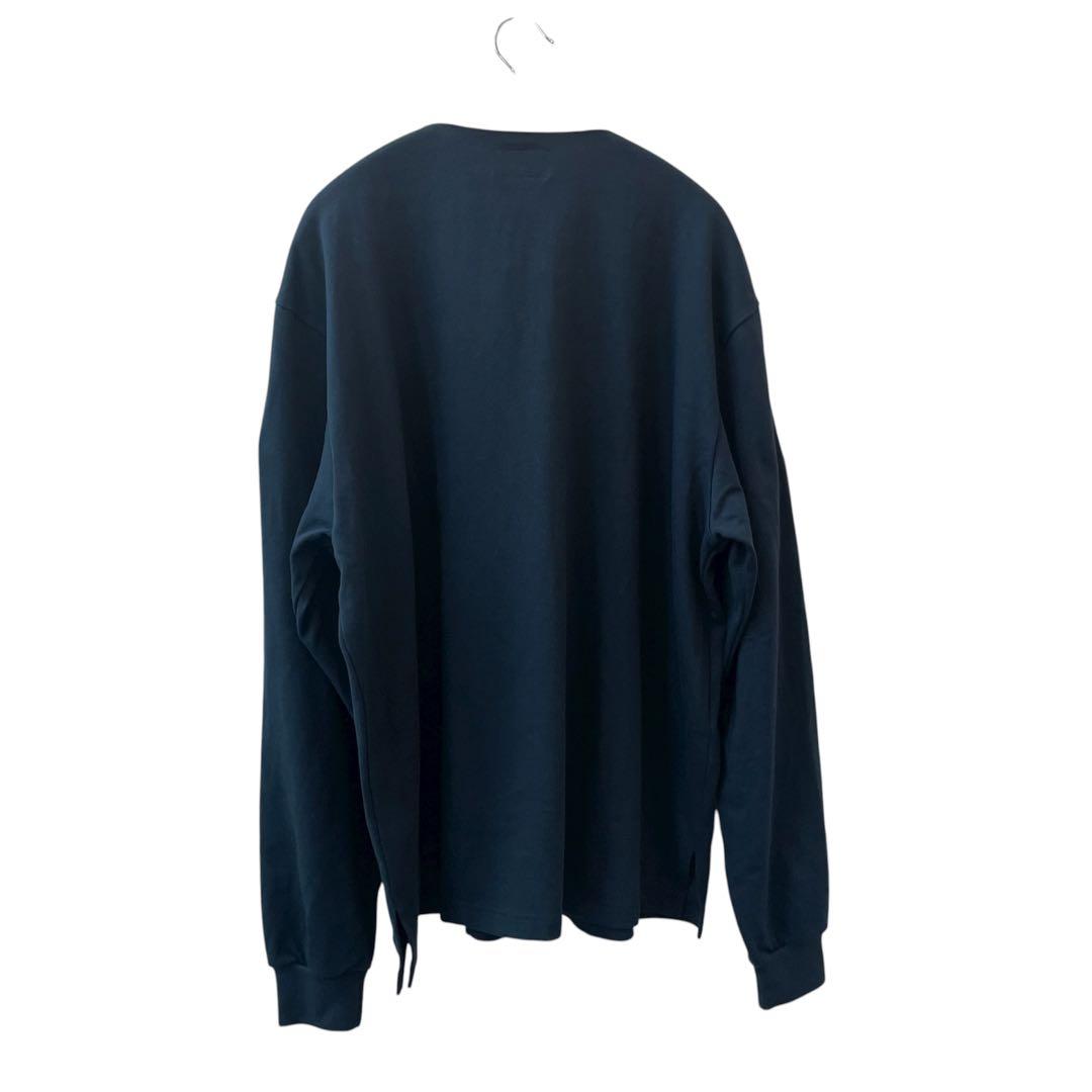 [美品]DESCENDANT ネイビー 長袖ポロシャツ サイズ3