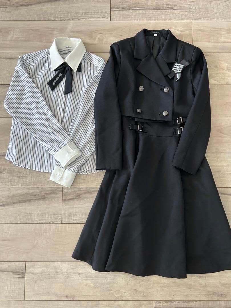 アリサナ　卒服　5点セット　ブラック スーツ　ブレザー 150 セレモニー