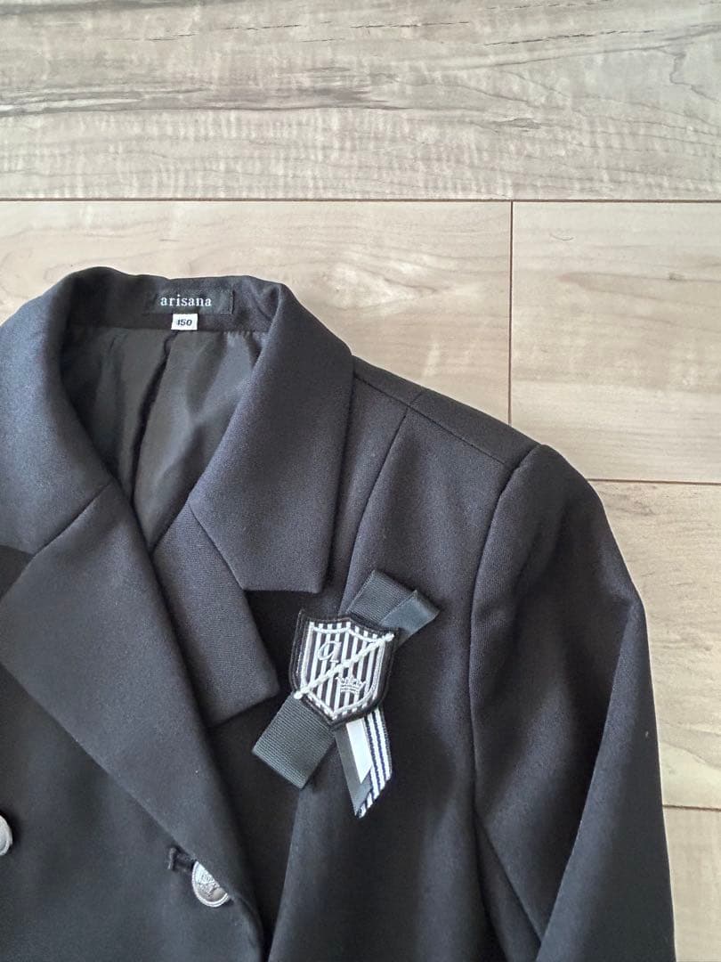 アリサナ　卒服　5点セット　ブラック スーツ　ブレザー 150 セレモニー