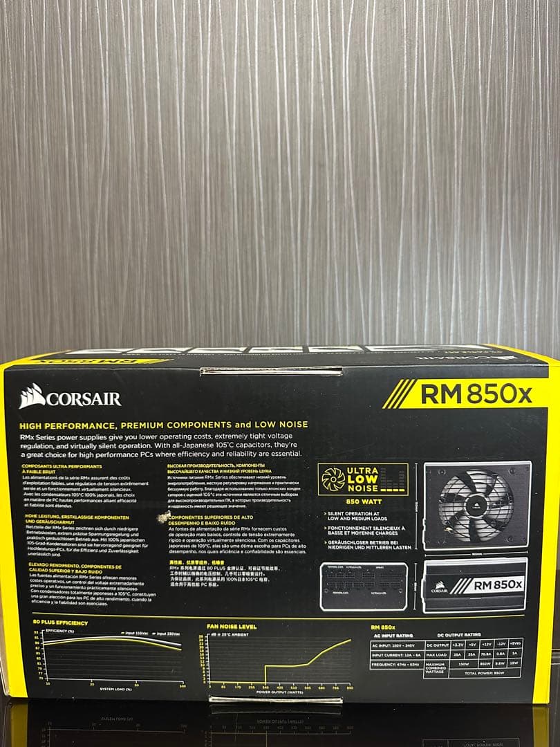 CORSAIR RM 850x 850W 80 PLUS GOLD 電源ユニット