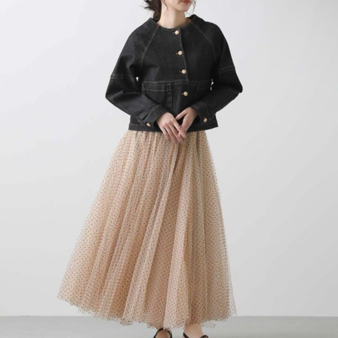 未使用タグ付き　MARGAUX VINTAGE デニムジャケット　金ボタン