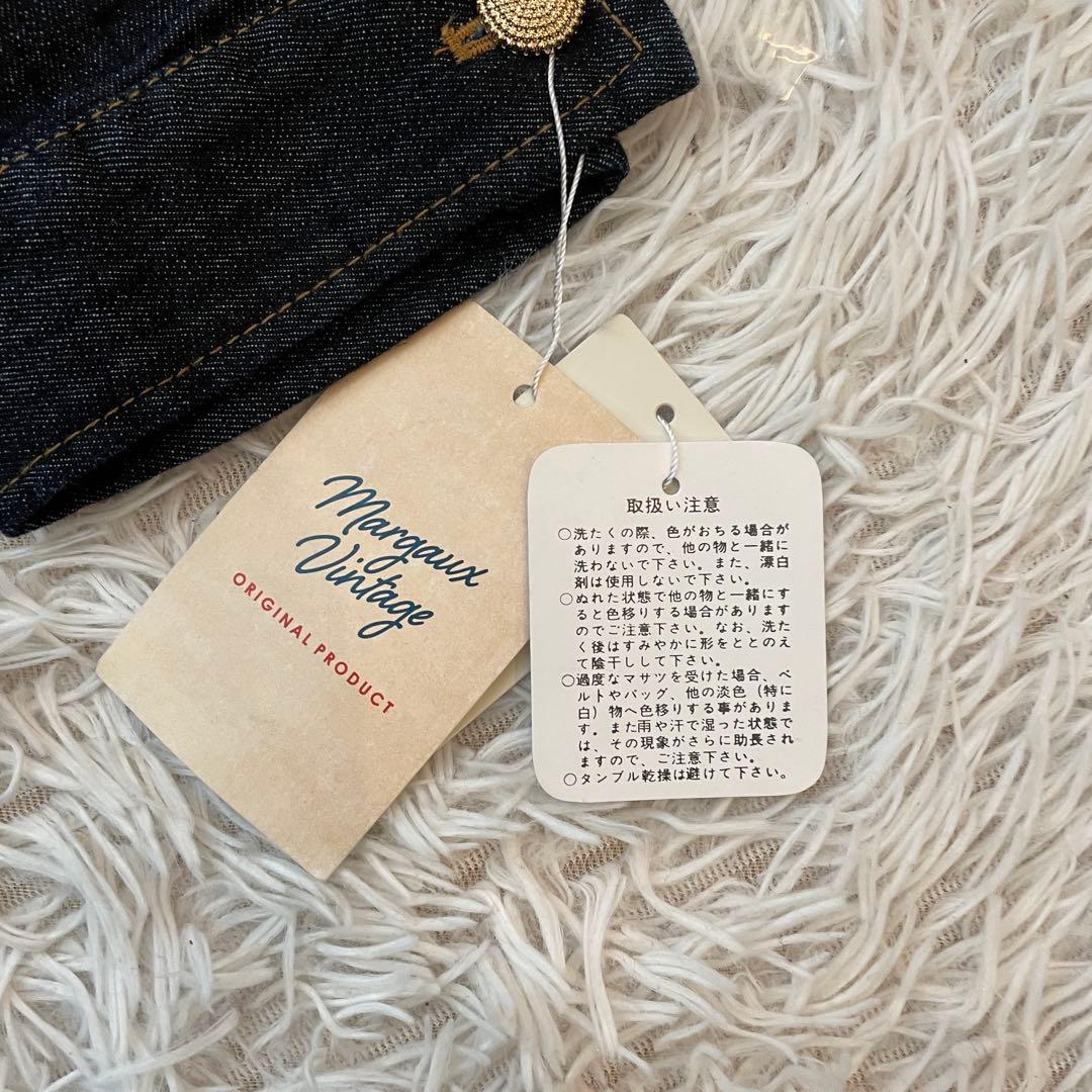 未使用タグ付き　MARGAUX VINTAGE デニムジャケット　金ボタン