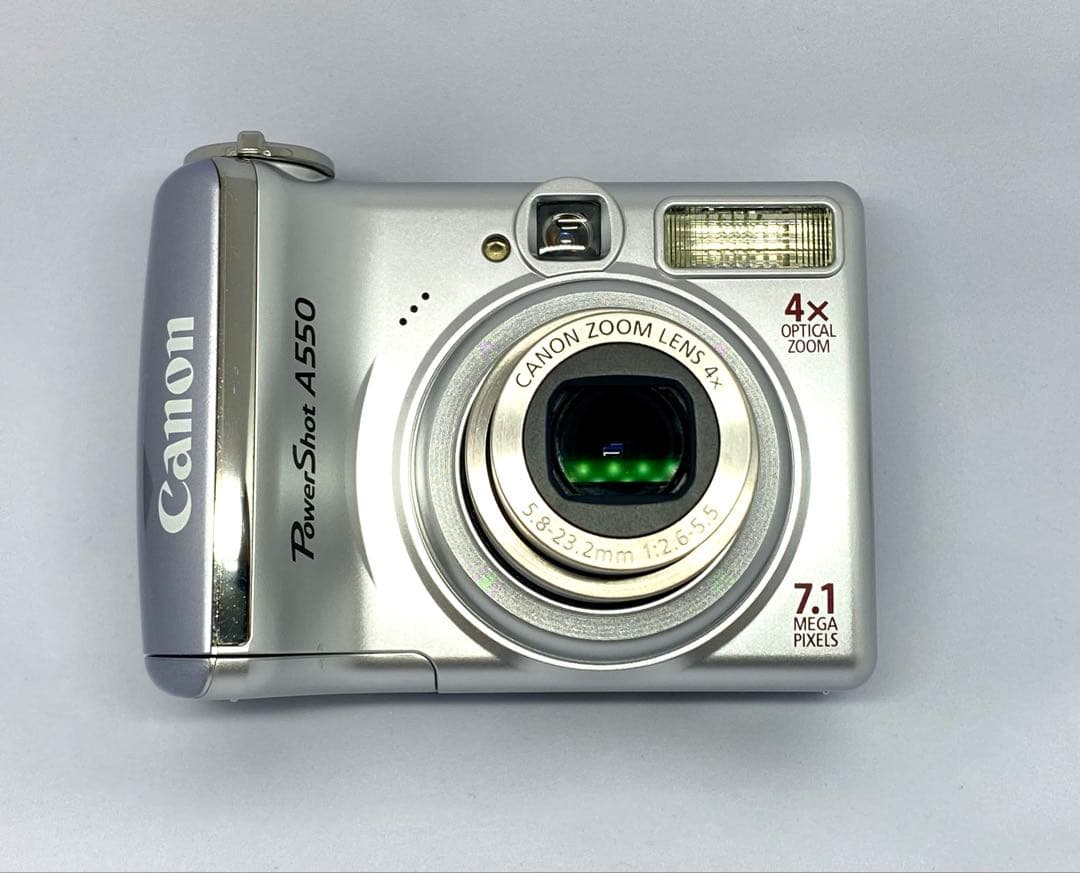 【美品】キャノン パワーショット A550 デジタル コンデジ 単三電池駆動