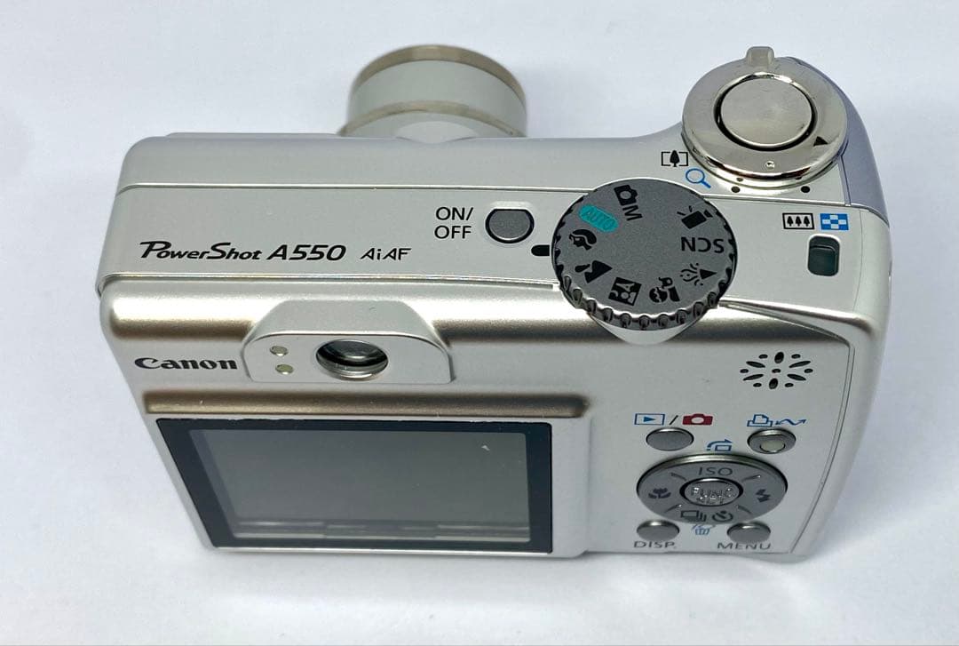 【美品】キャノン パワーショット A550 デジタル コンデジ 単三電池駆動