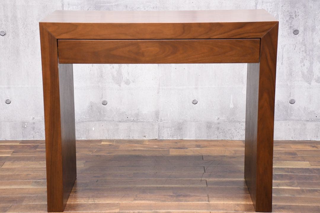 EFK81 IDC大塚家具 ウォールナット コンソールデスク ネストテーブル