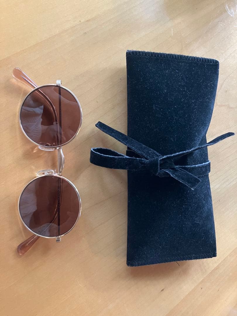 SHISHIKUI サングラス 眼鏡 ブラウン ゴールド