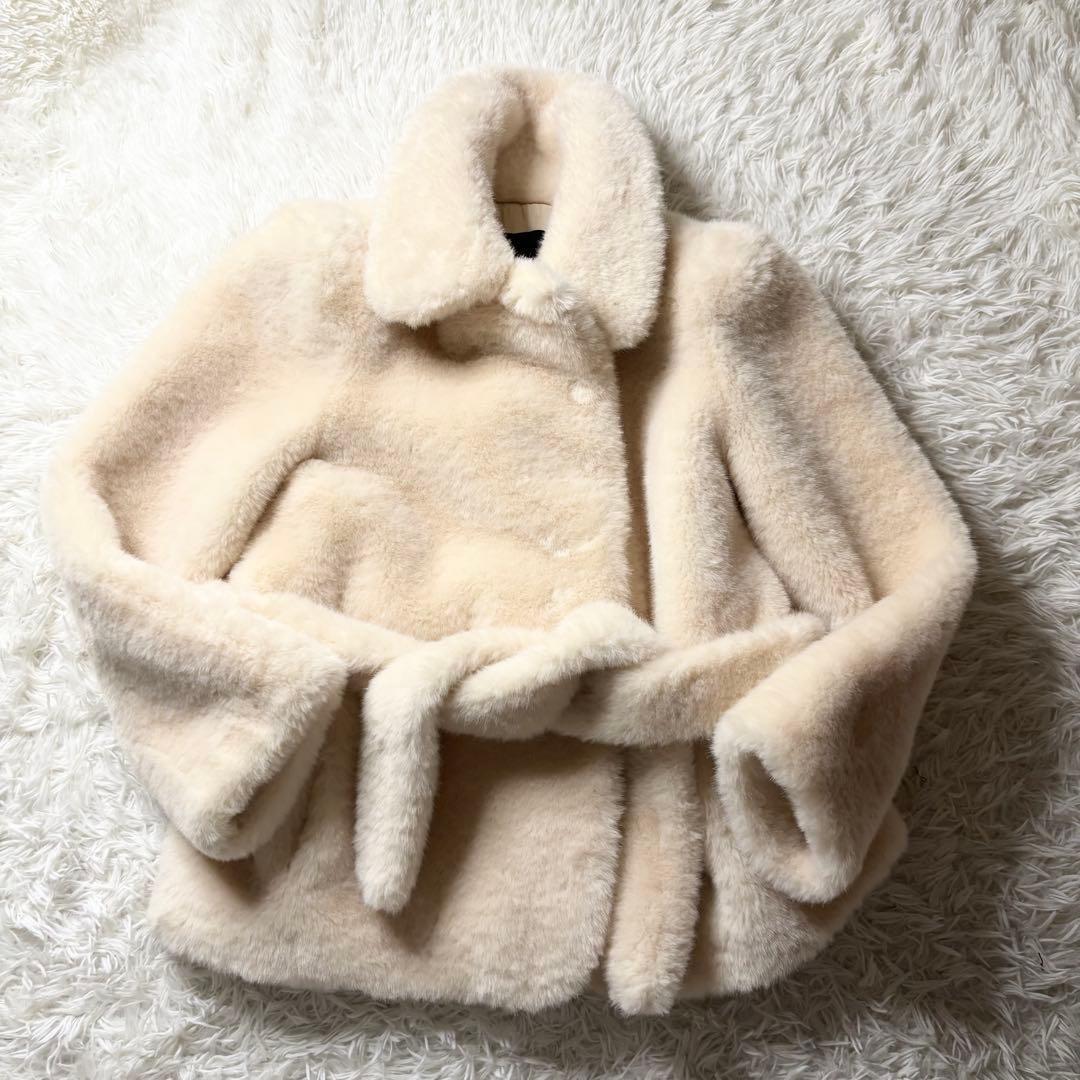 即発送✨ ZARA ZW COLLECTION フェイクファーコート ベルト付き