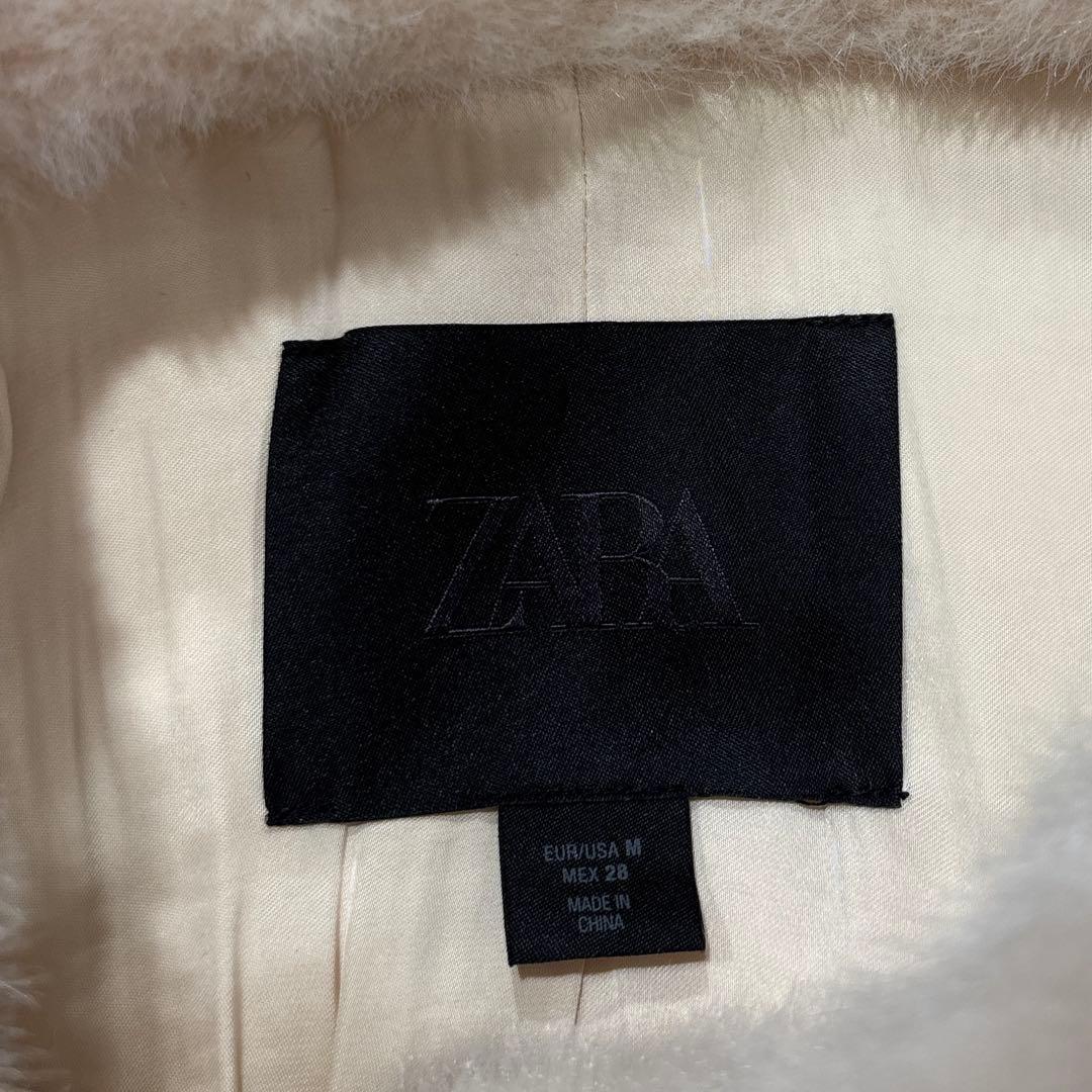 即発送✨ ZARA ZW COLLECTION フェイクファーコート ベルト付き