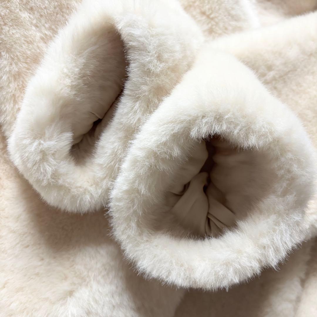 即発送✨ ZARA ZW COLLECTION フェイクファーコート ベルト付き