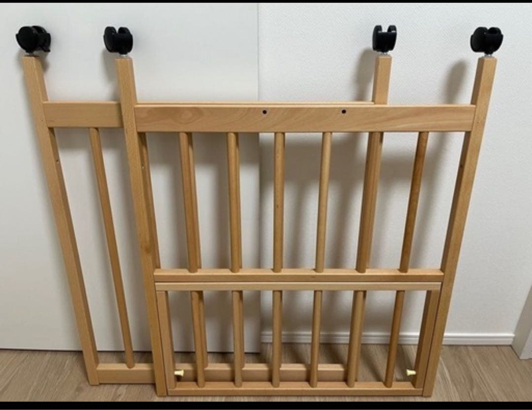 【国産サワベビー】ベッドサイドベッド　S型スクレ