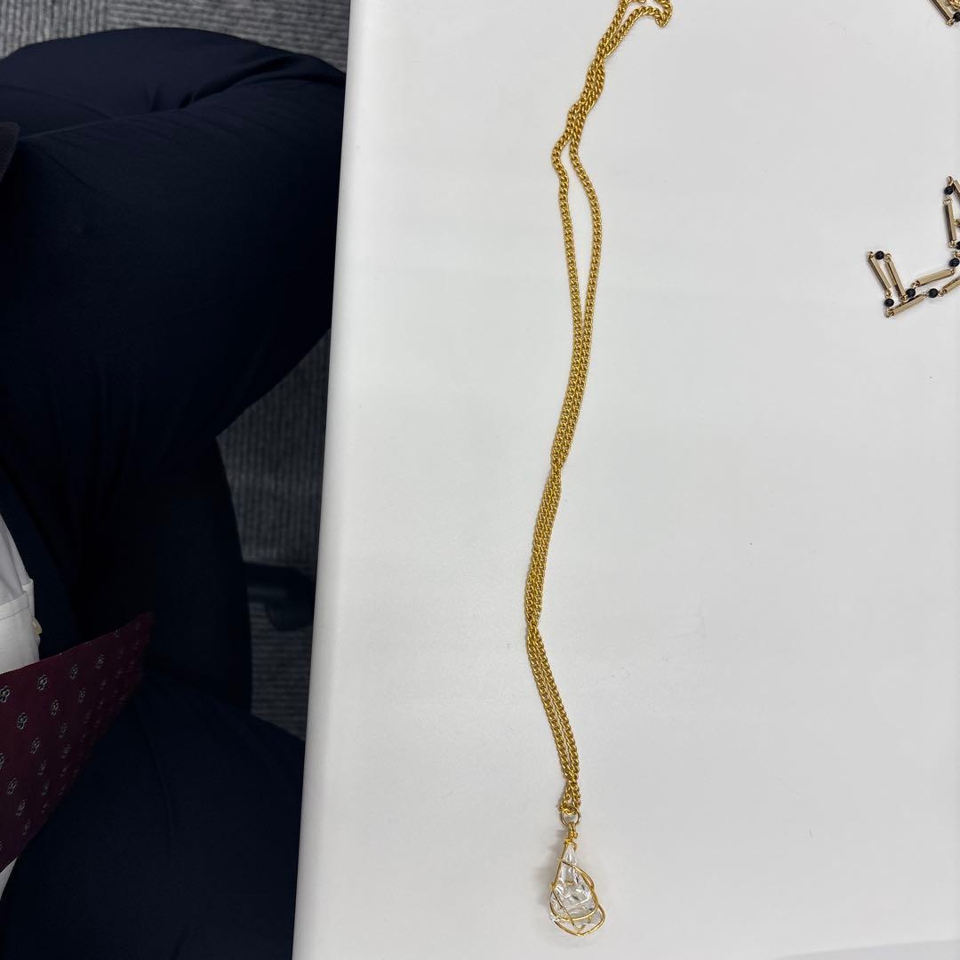 合馬公式アカウント1 多層デザイン ゴールドネックレス