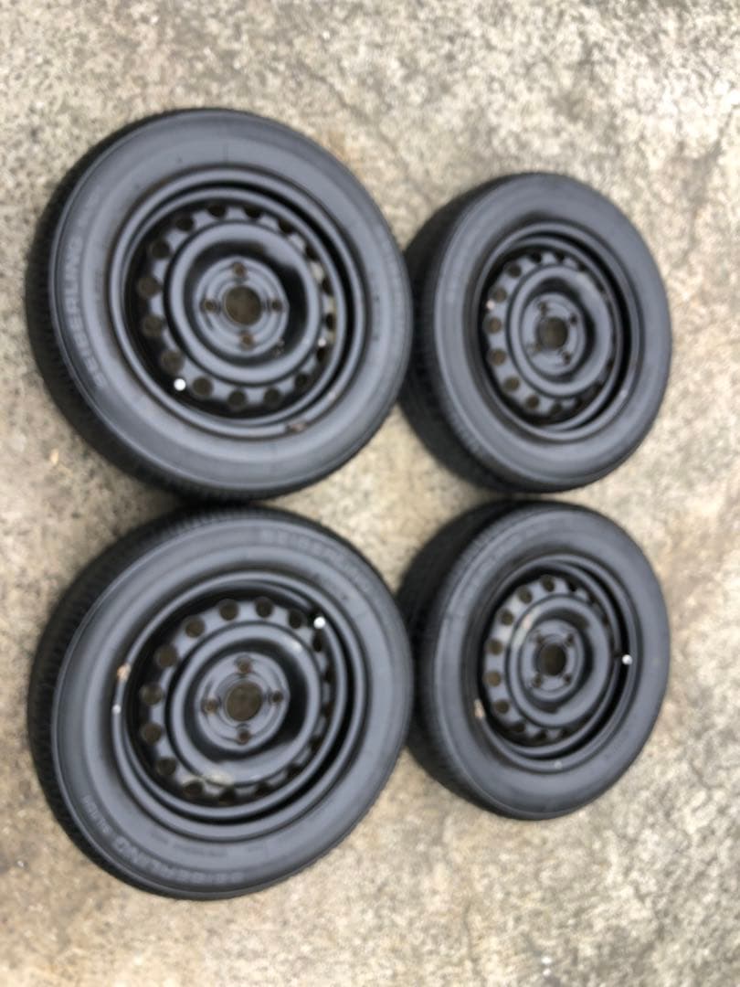 鉄チン　14インチ　175/65R14 タイヤホイールセット