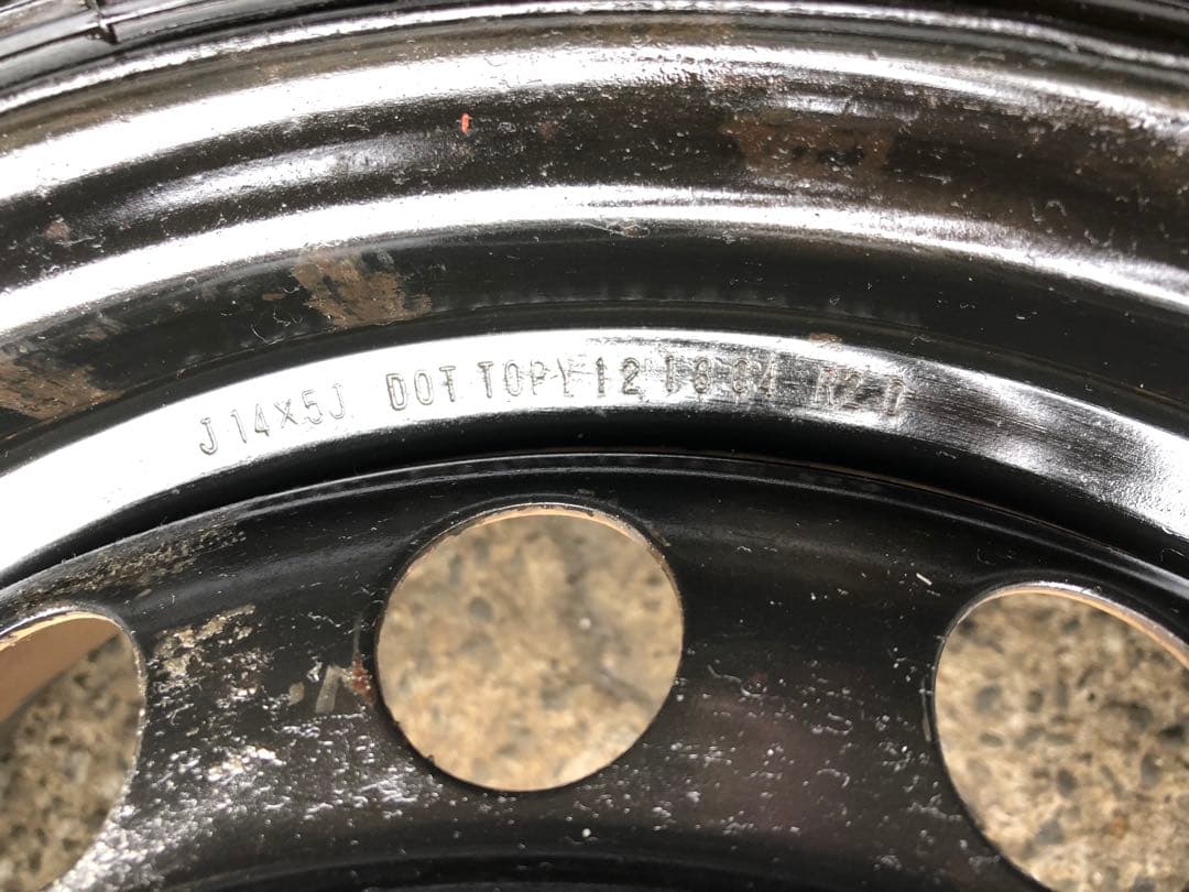 鉄チン　14インチ　175/65R14 タイヤホイールセット