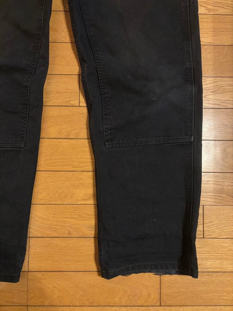 ★カーハート　ダブルニー　36 x 32 ブラック★ 神サイズ